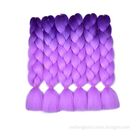 Wholesale colorful cheap jumbo Hair Synthetic Braid Hair Extensions